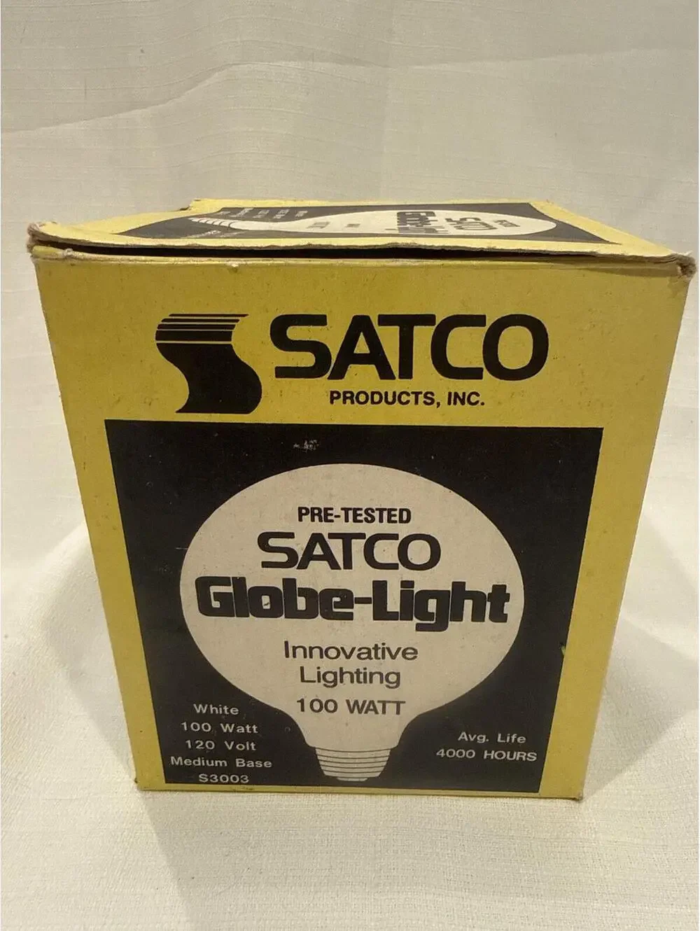 SATCO Globe-Light Contemporary Decor Bulb 100W 120V Medium Base White S3003